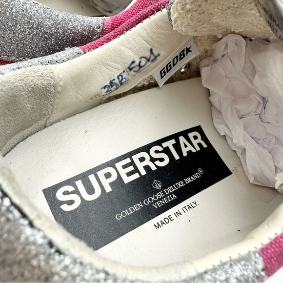 Golden Goose Pink Camo Superstar Shoes - Picture 8 of 10